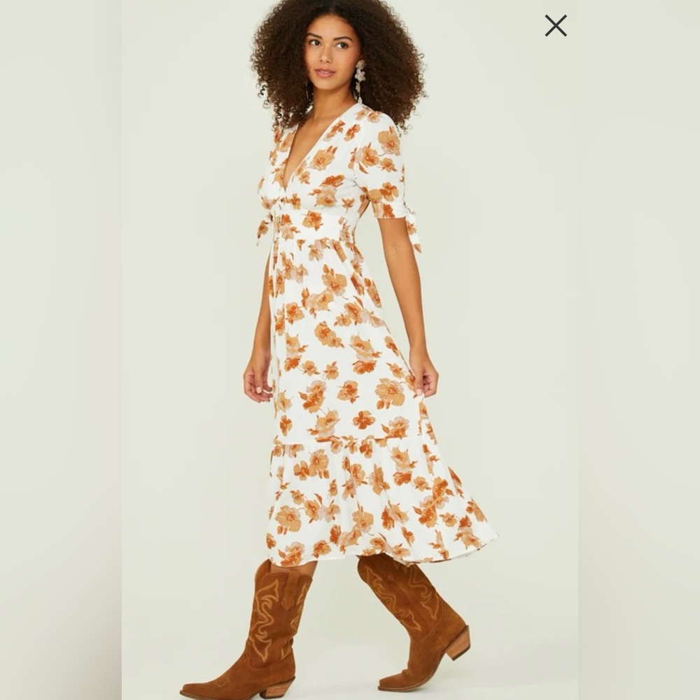 Altar’d State Stacie Floral Midi Dress
